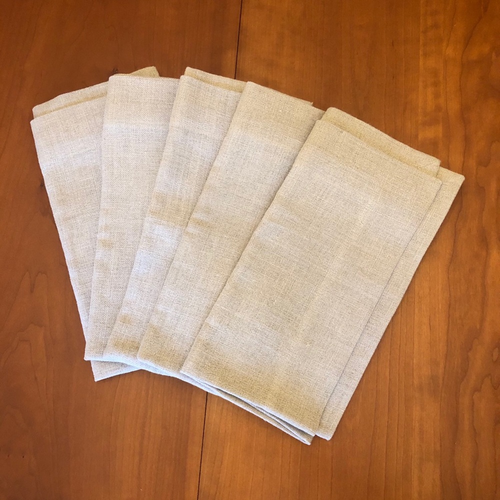 NWT Calvin Klein Home Natural Flax Napkins